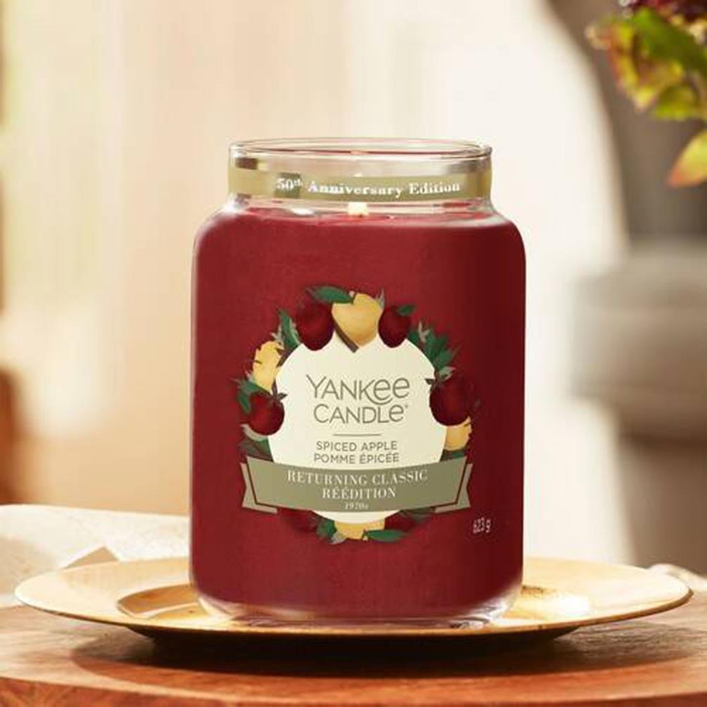 Yankee Candle Spiced Apple 1970’s LIMITED REEDITION Large Jar Extra Image 2